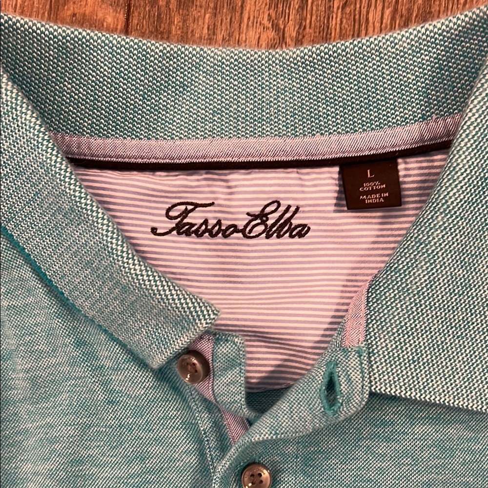 Tasso Elba Men's Light Blue Polo Shirt - Picture 2 of 7